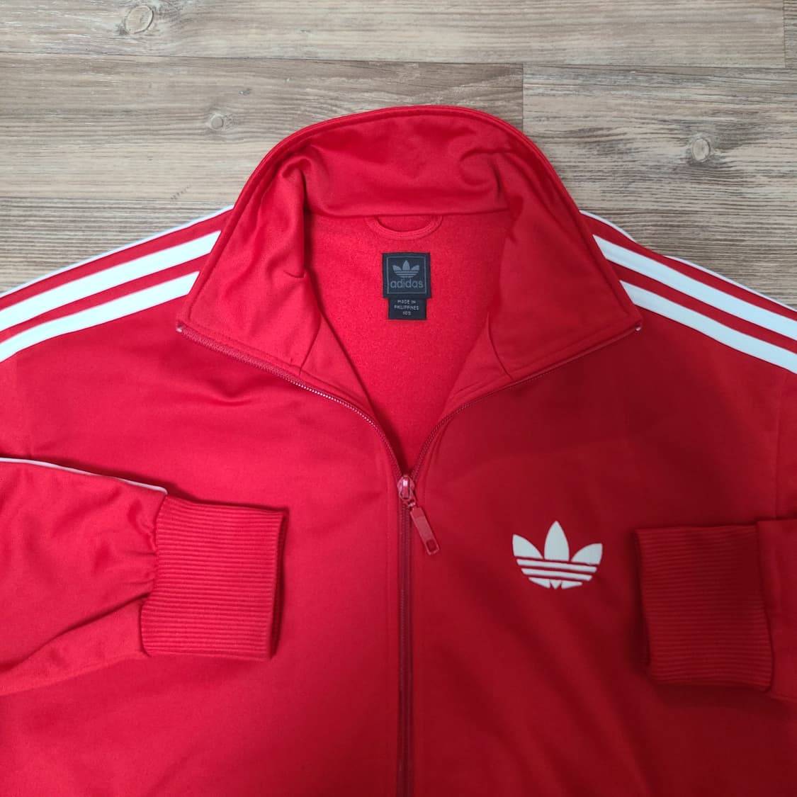 (XL105)00s유럽/독일 OG 구형 아디다스 파이어버드 레드 트랙탑 상품이미지5