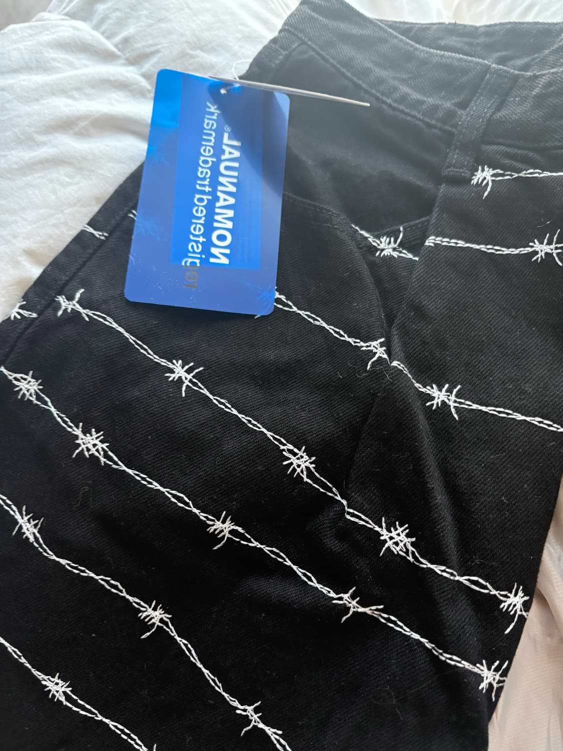 노메뉴얼  W.F DENIM PANTS -BLACK  상품이미지2