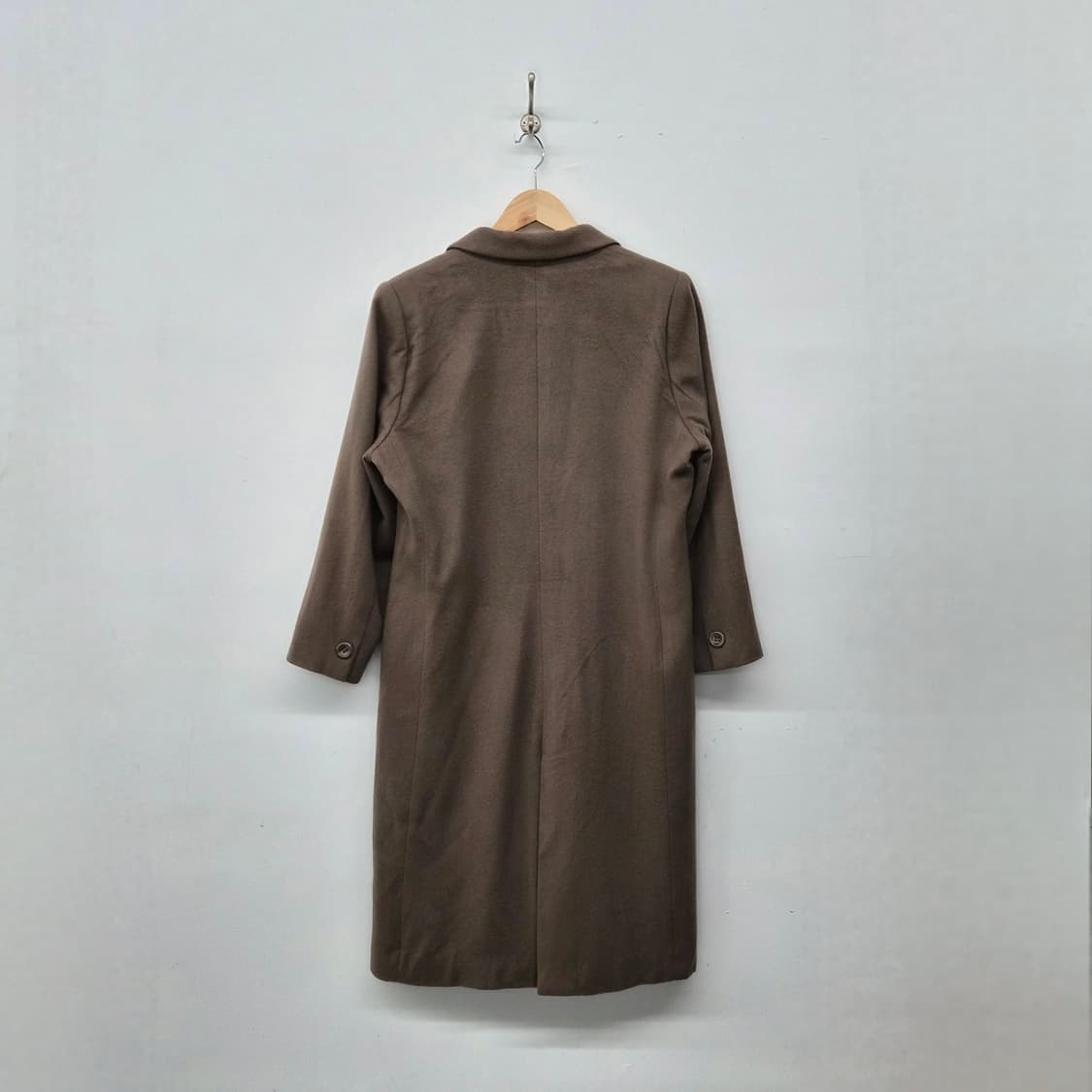 캐시미어 100% 브라운 롱 코트 여성 M 상품이미지8