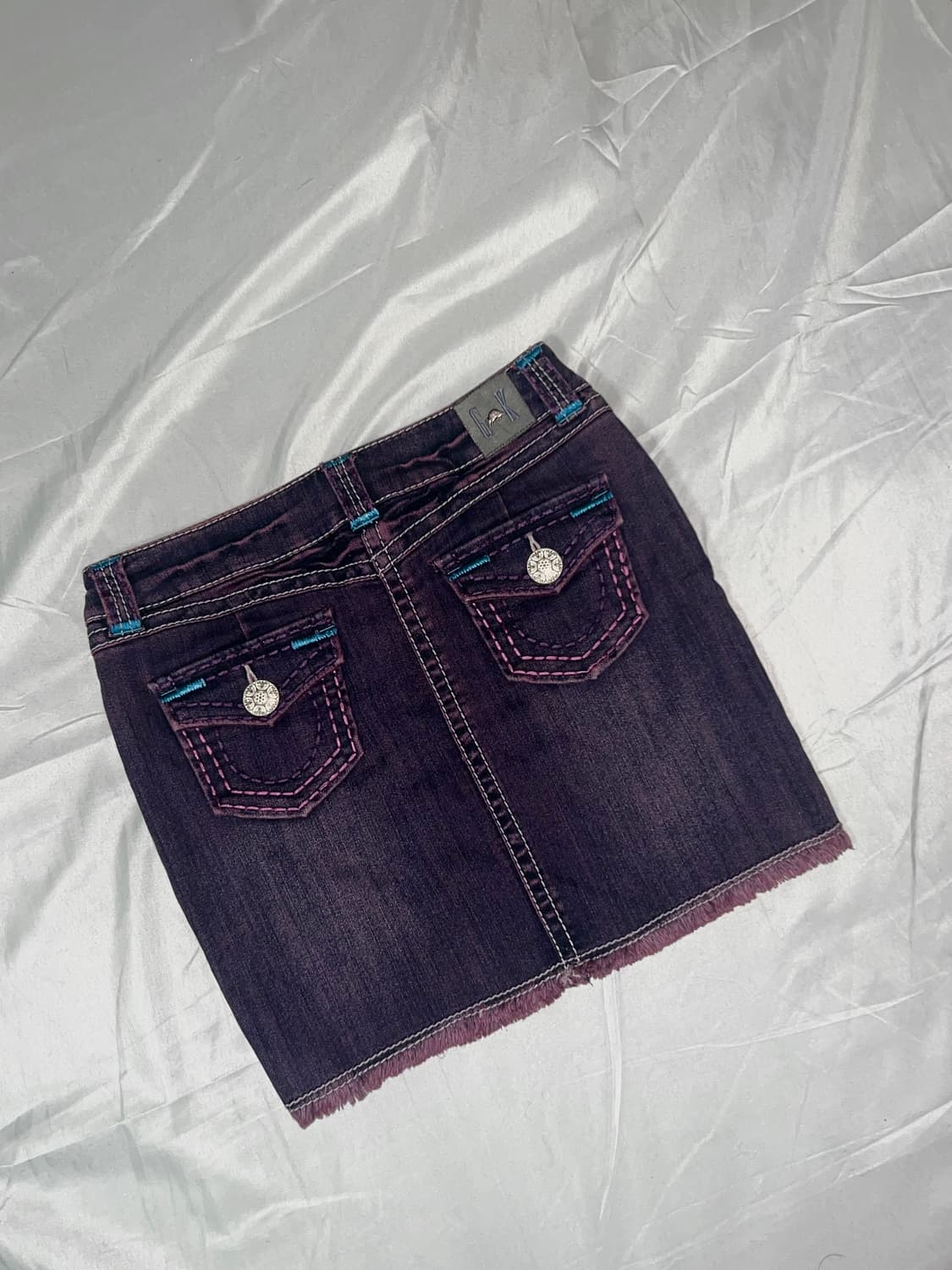 ✨vintage purple punk skirt 워싱 goth y2k✨ 상품이미지2