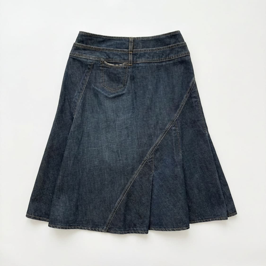 버버리 데님 핀턱 스커트 상품이미지5