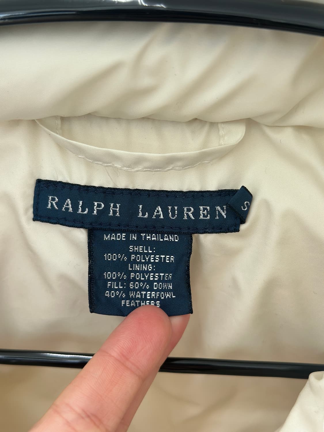 랄프로렌 아이보리 핑크포니 다운 패딩 베스트   상품이미지7