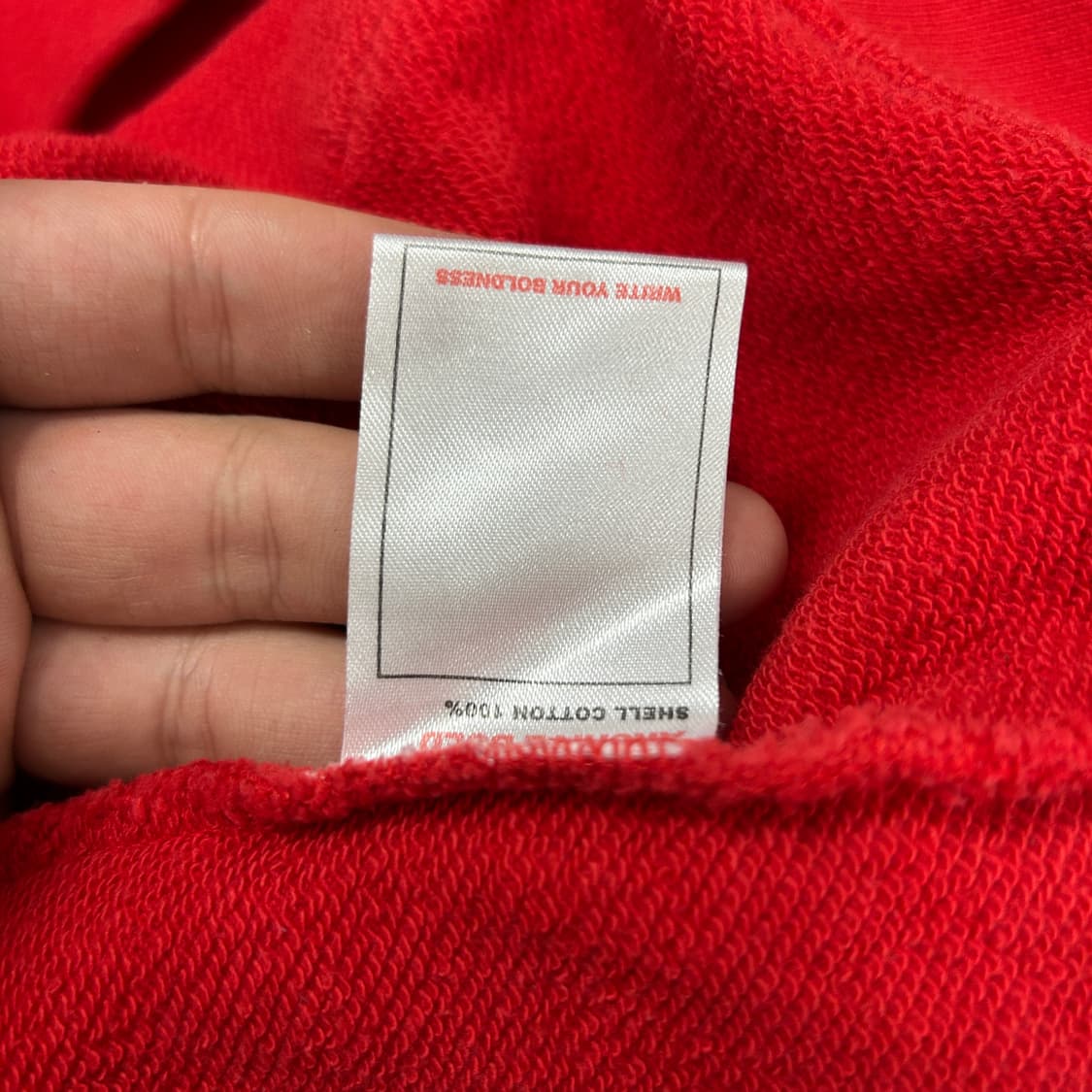 939아카이브볼드 레드 후드(XL) 상품이미지3