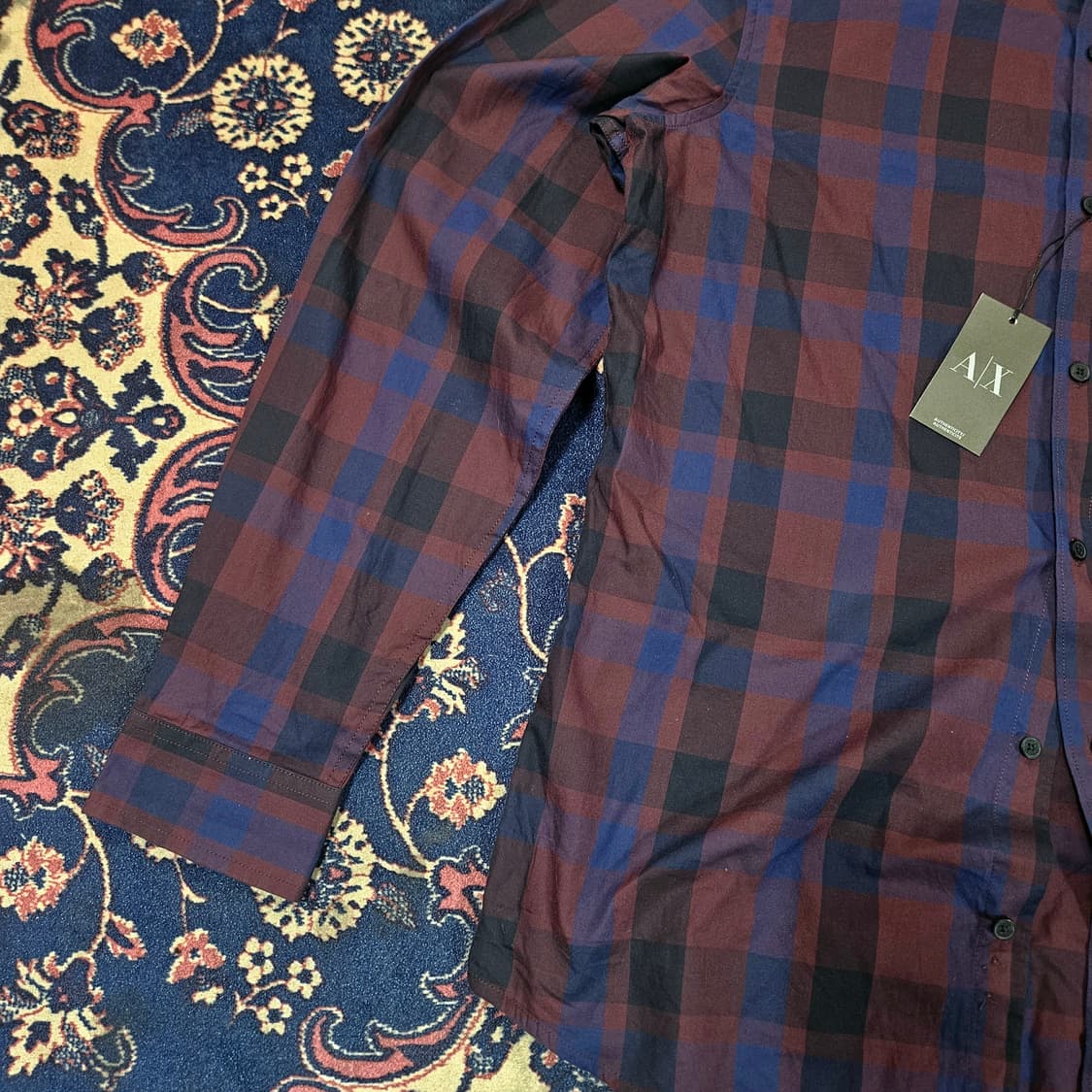 (새상품)아르마니 익스체인지 체크 셔츠 상품이미지3