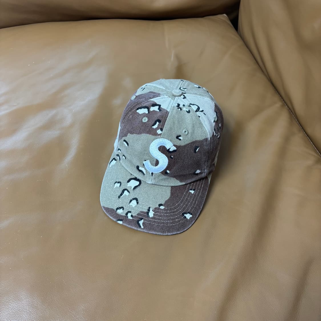 슈프림 S로고 6패널 볼캡 모자 데저트 카모 상품이미지1