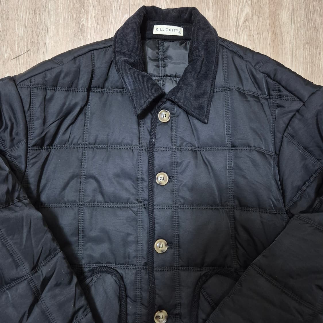 킬시티 코듀로이 카라 경량패딩 퀼팅점퍼 상품이미지2