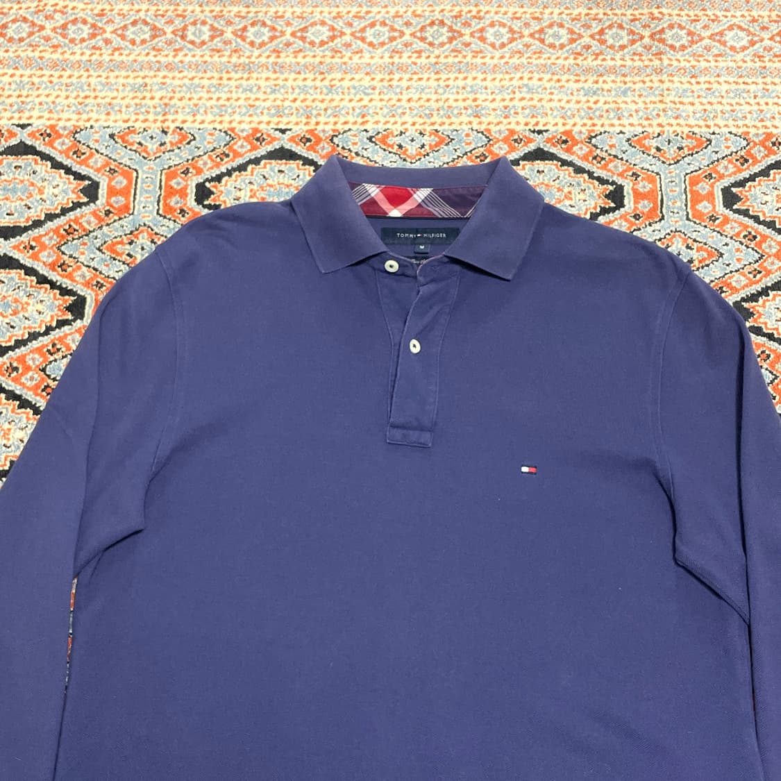 타미힐피거 네이비 긴팔 카라티셔츠 남성M 상품이미지2