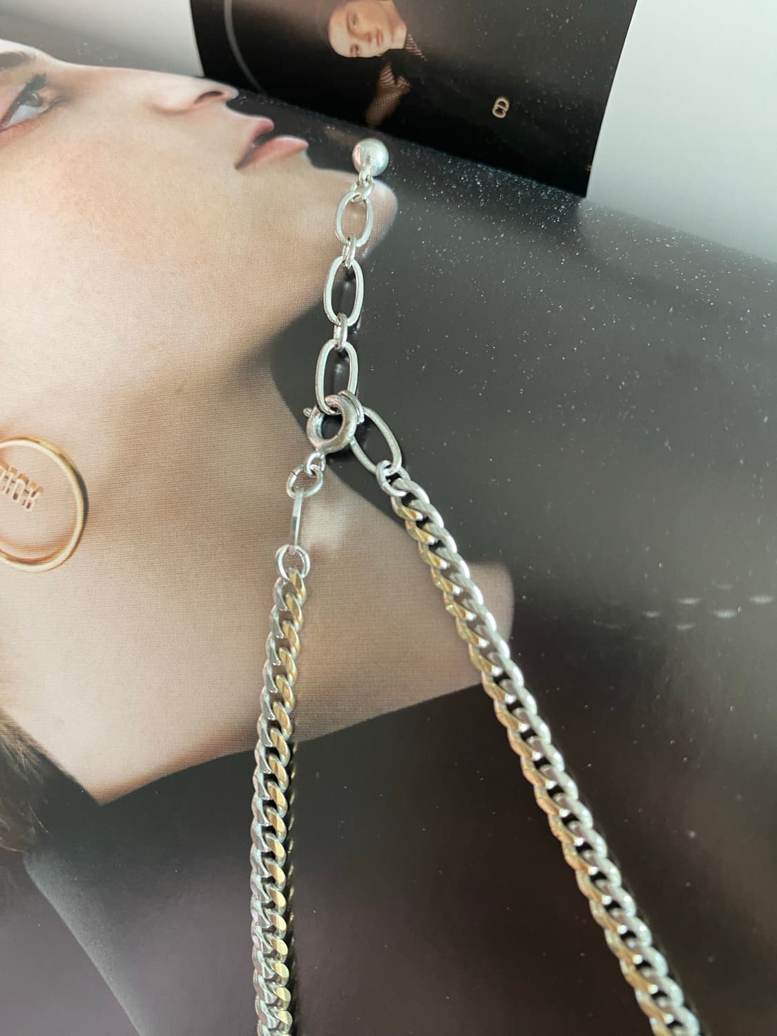  COSMO GOLD 투톤 빈티지 체인 네크리스 상품이미지8