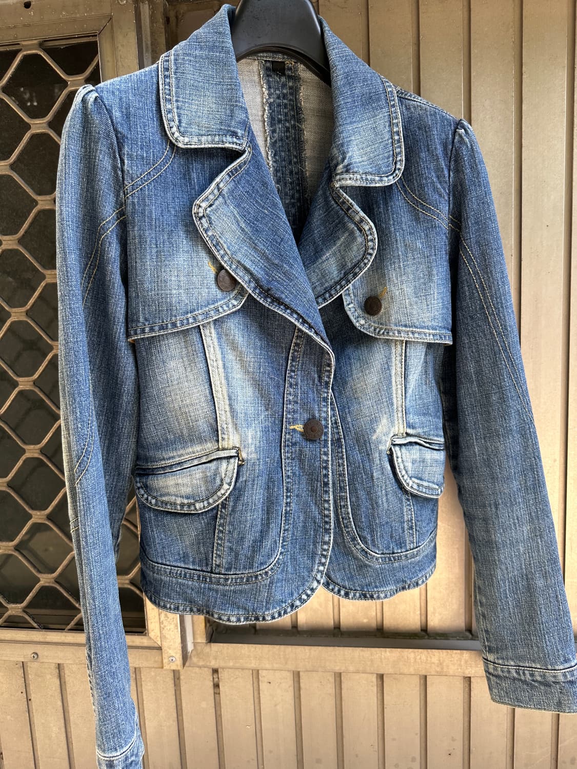 NONE y2k vintage washing denim jacket 상품이미지4