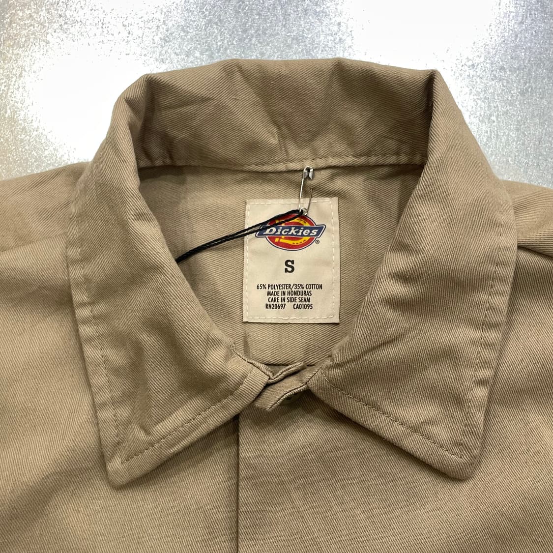 (S) Dickies 디키즈 반팔 워크 셔츠 베이지 상품이미지9