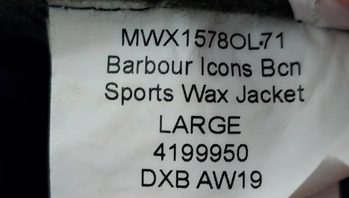 바버 Icons Beacon Sports Wax Jacket  상품이미지7