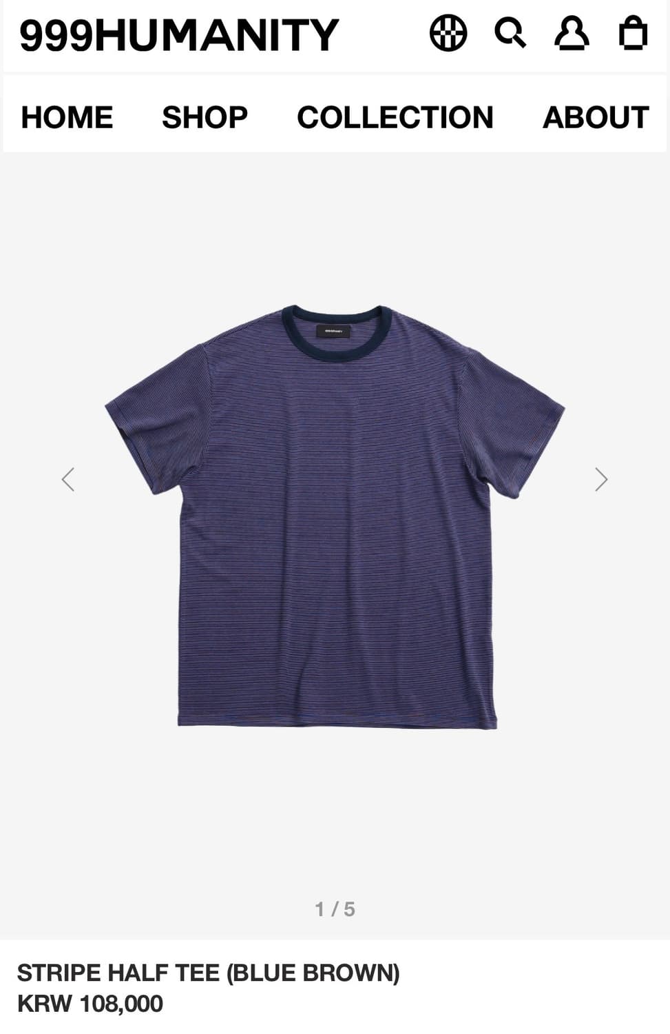 999휴머니티 스트라이프 2사이즈 상품이미지1