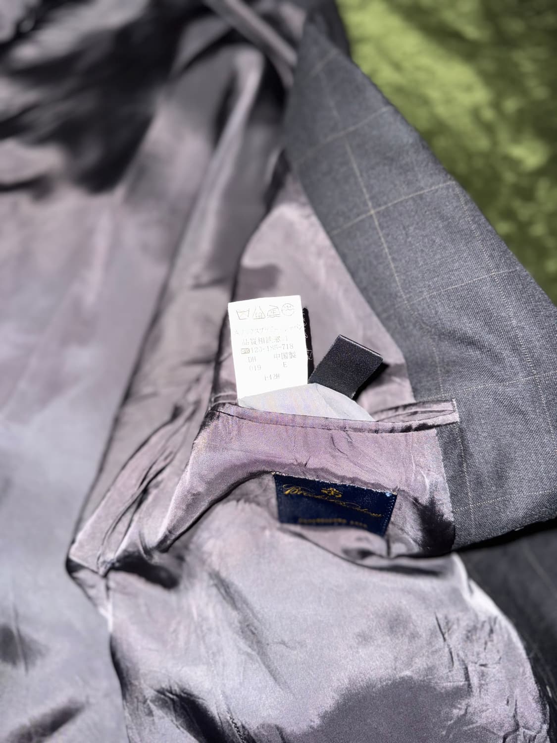 [42] 브룩스 브라더스 재팬 별주 윈도우페인 체크 블레이저 자켓 상품이미지7