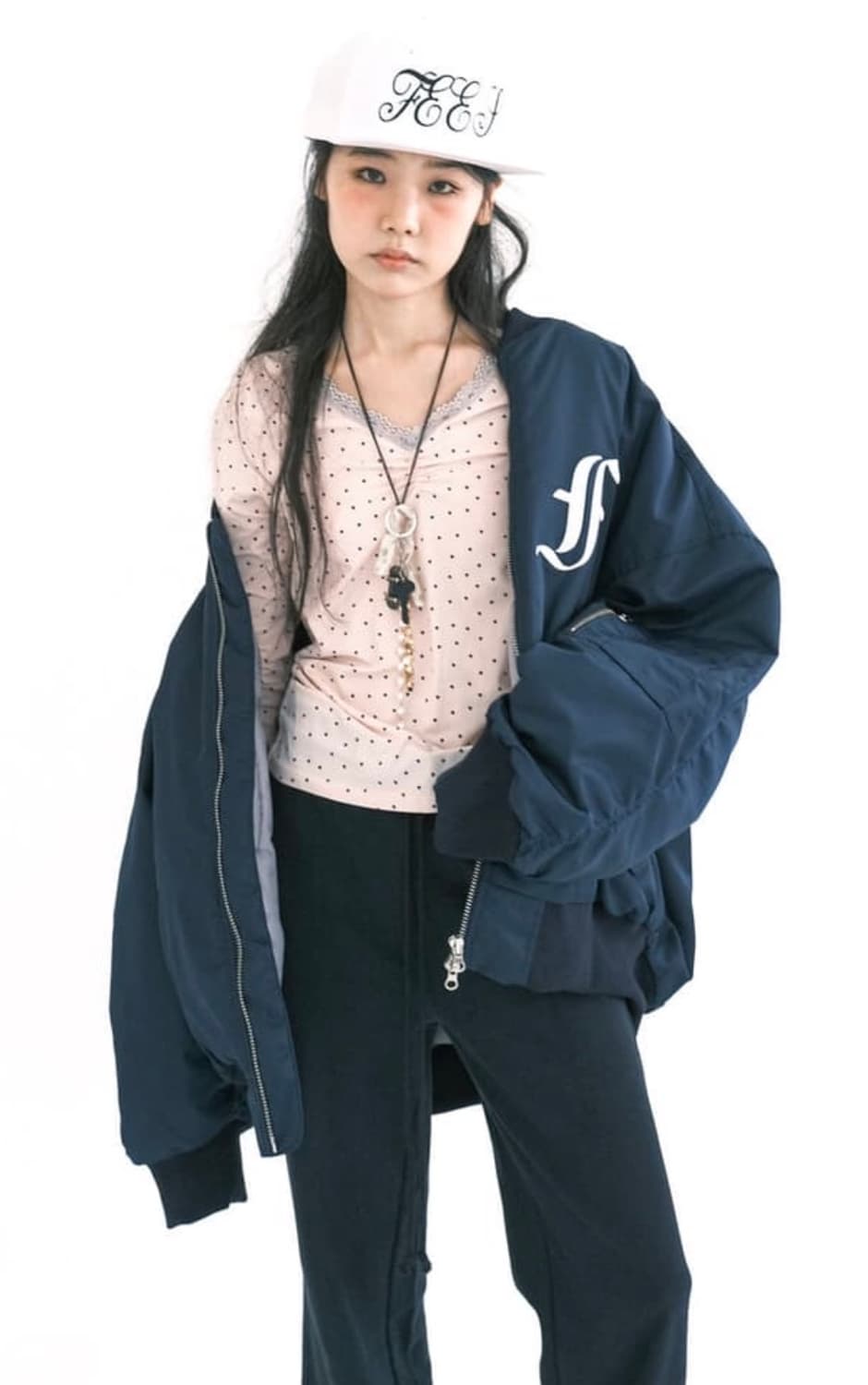 샵페어리 봄버 네이비 상품이미지1