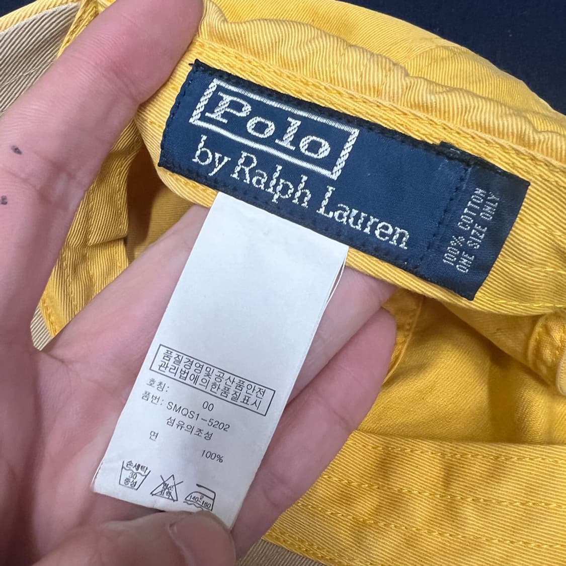 폴로 랄프로렌 치노 옐로우 볼캡 모자 상품이미지4