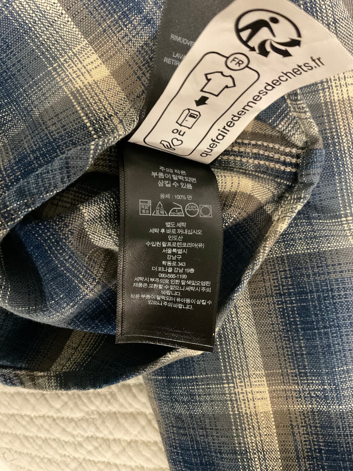 RRL 더블알엘 플래드 우븐 워크셔츠 블루/그레이 L 상품이미지4