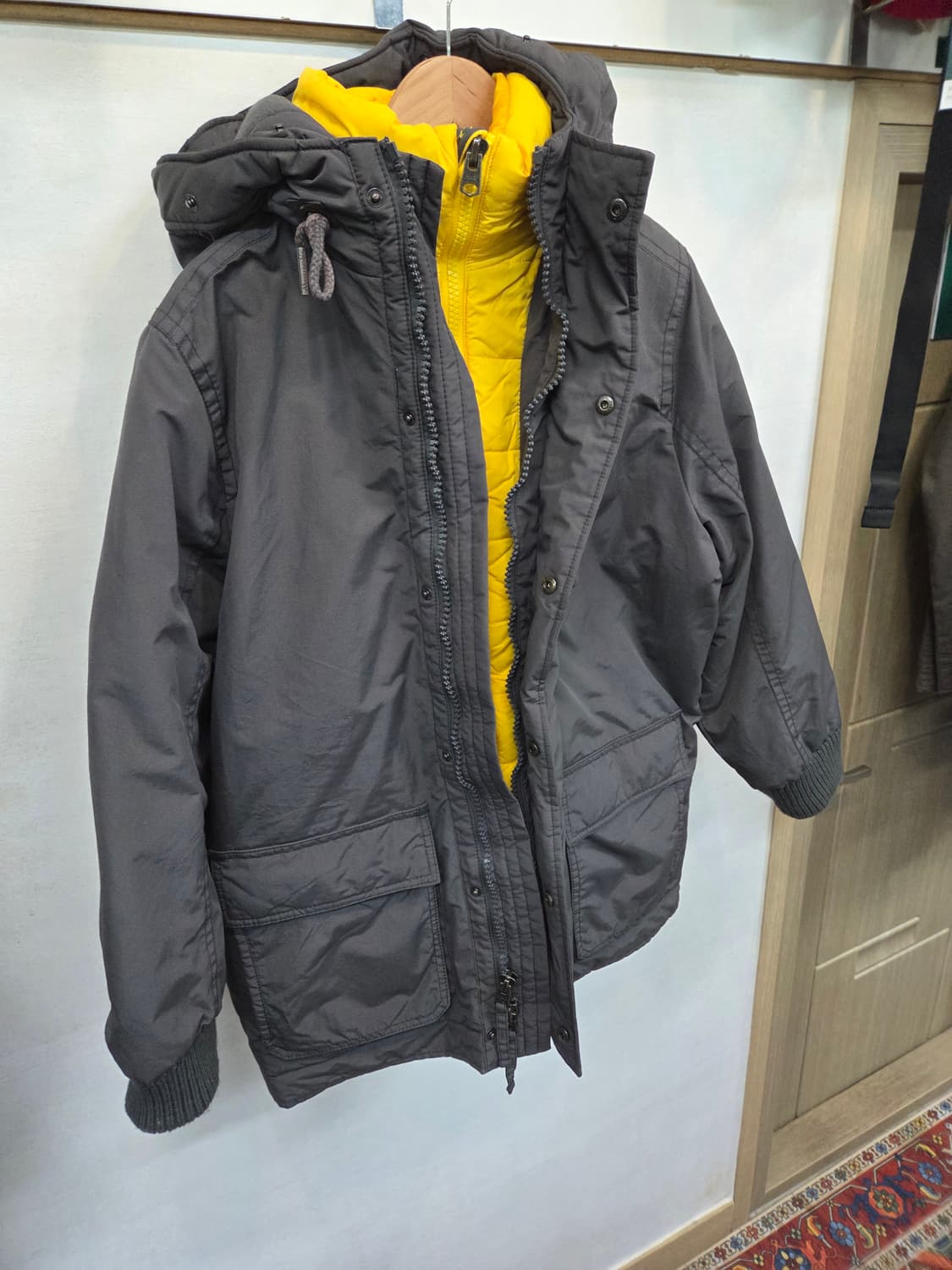 아베크롬비 이중잠금 투웨이 패딩파카 L 상품이미지9