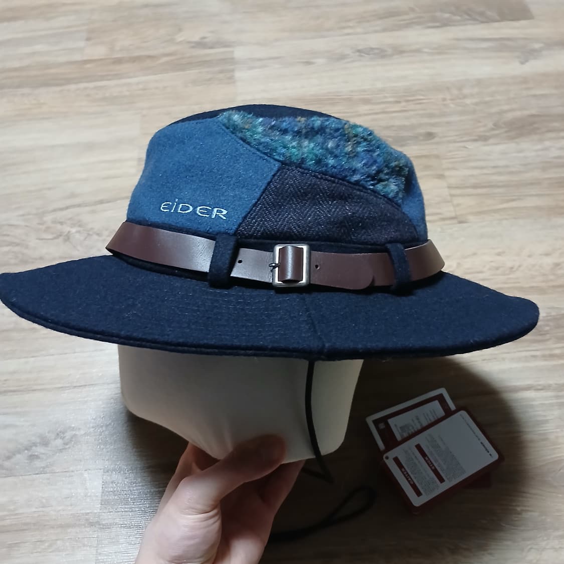 택붙은 미사용 elder 아이더 모직 아크릴 벙거지 사파리햇 모자 상품이미지3