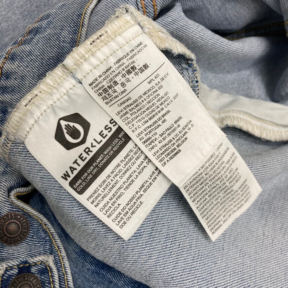 Levis 리바이스 프리미엄 레드텝 워싱 데님 트러커  상품이미지5