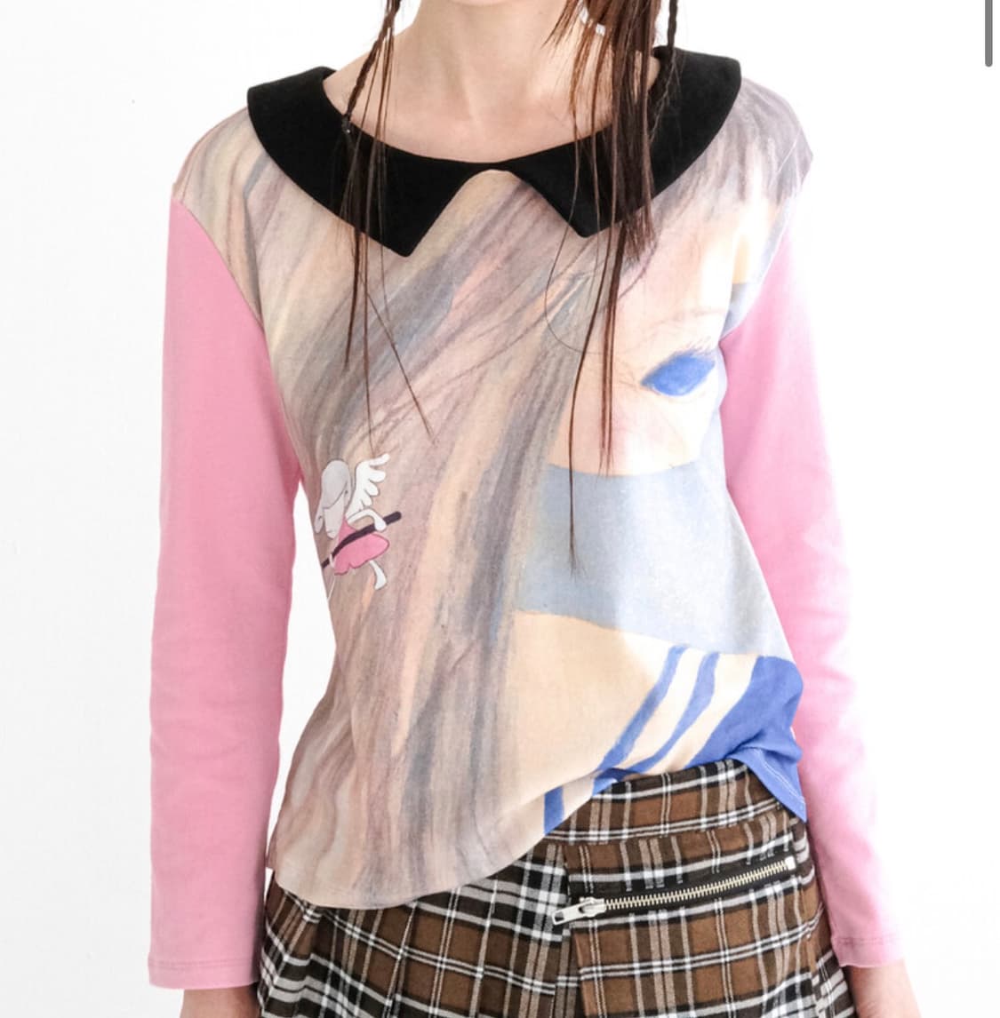 샵페어리  girl painting collar shirt 상품이미지1