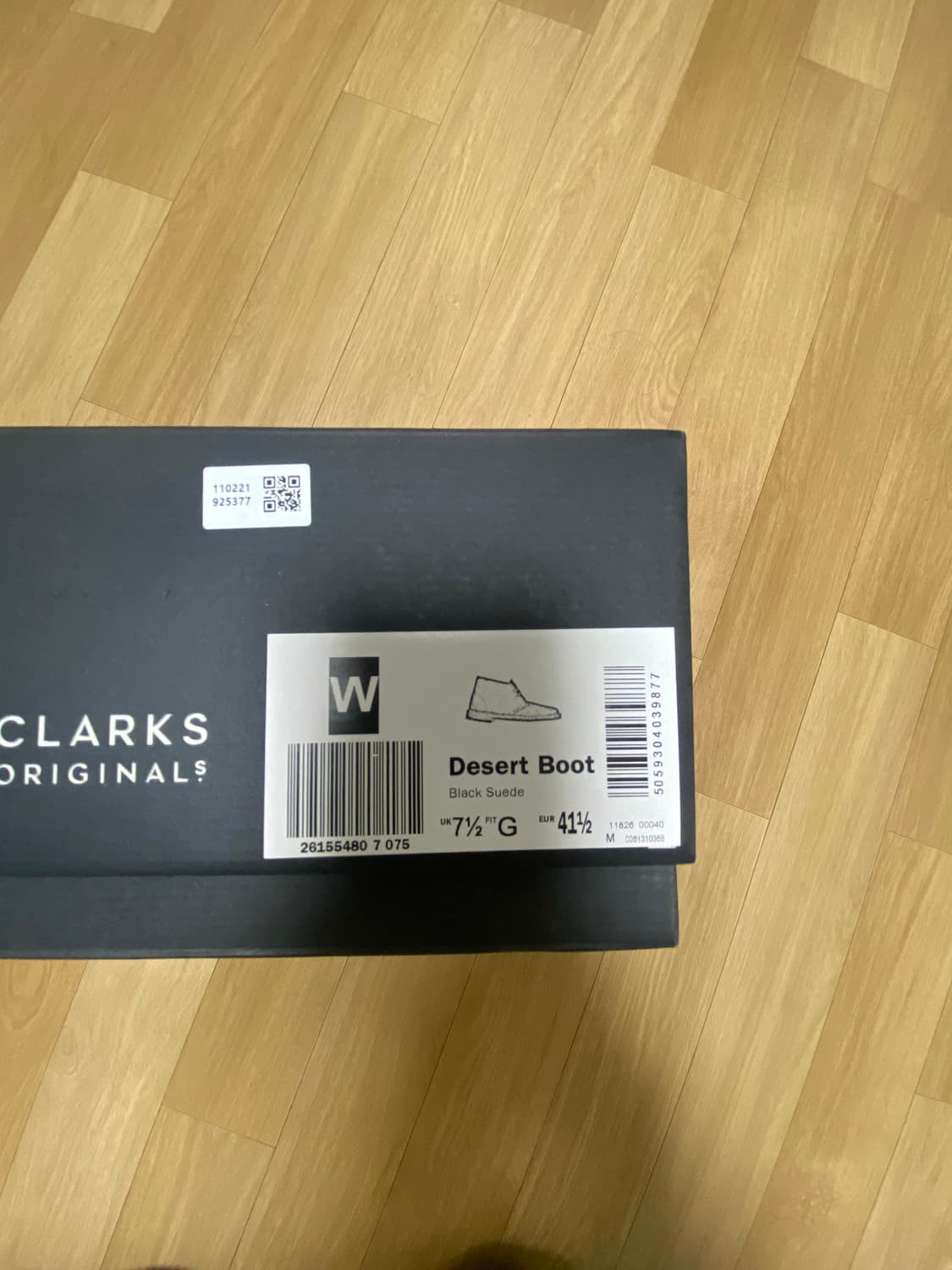 클락스 데저트 부츠 블랙 스웨이드 uk 7.5 상품이미지8