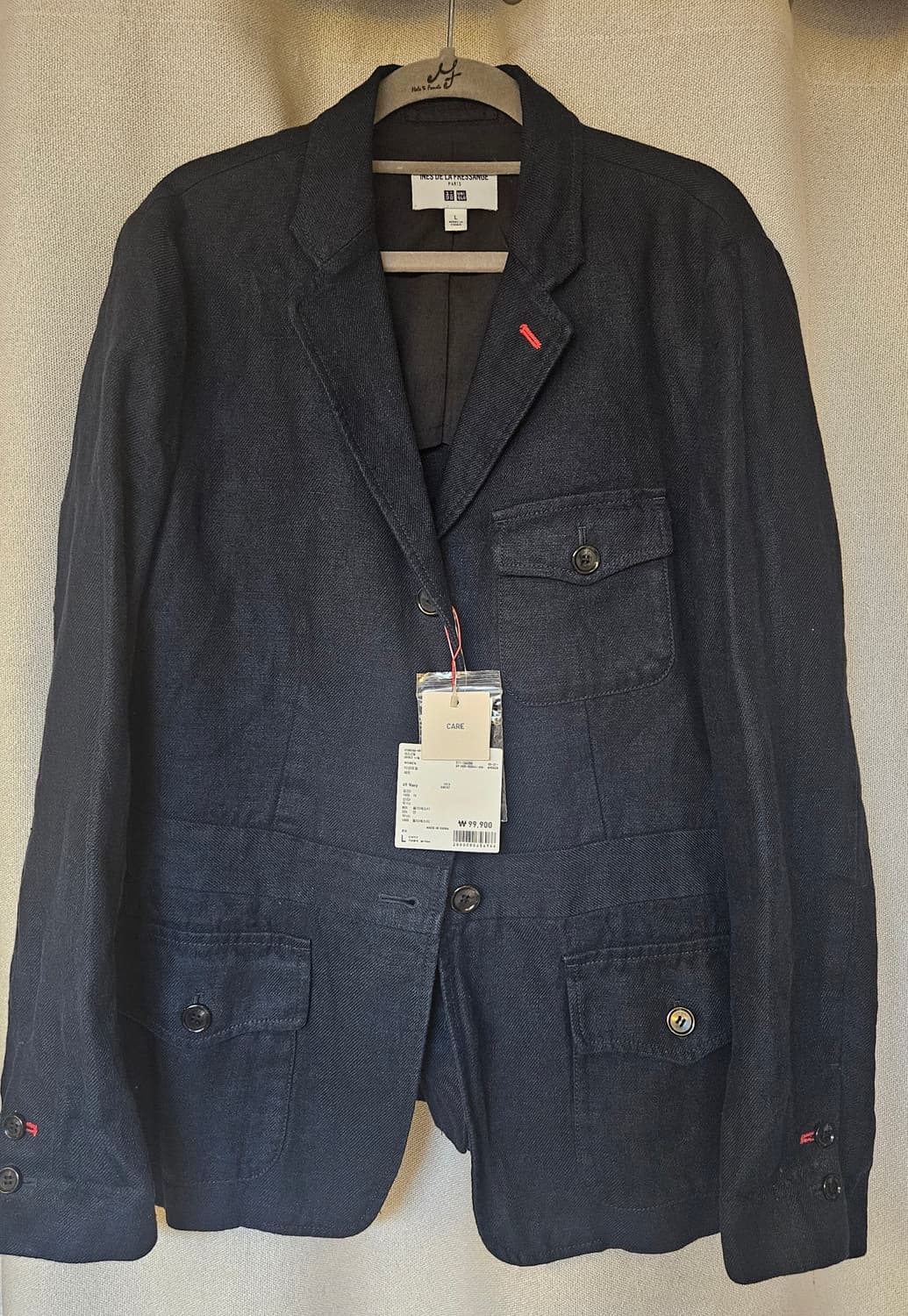 이네스 드 라 프레상쥬&유니클로 네이비 린넨 자켓( L) 새상품
 상품이미지1