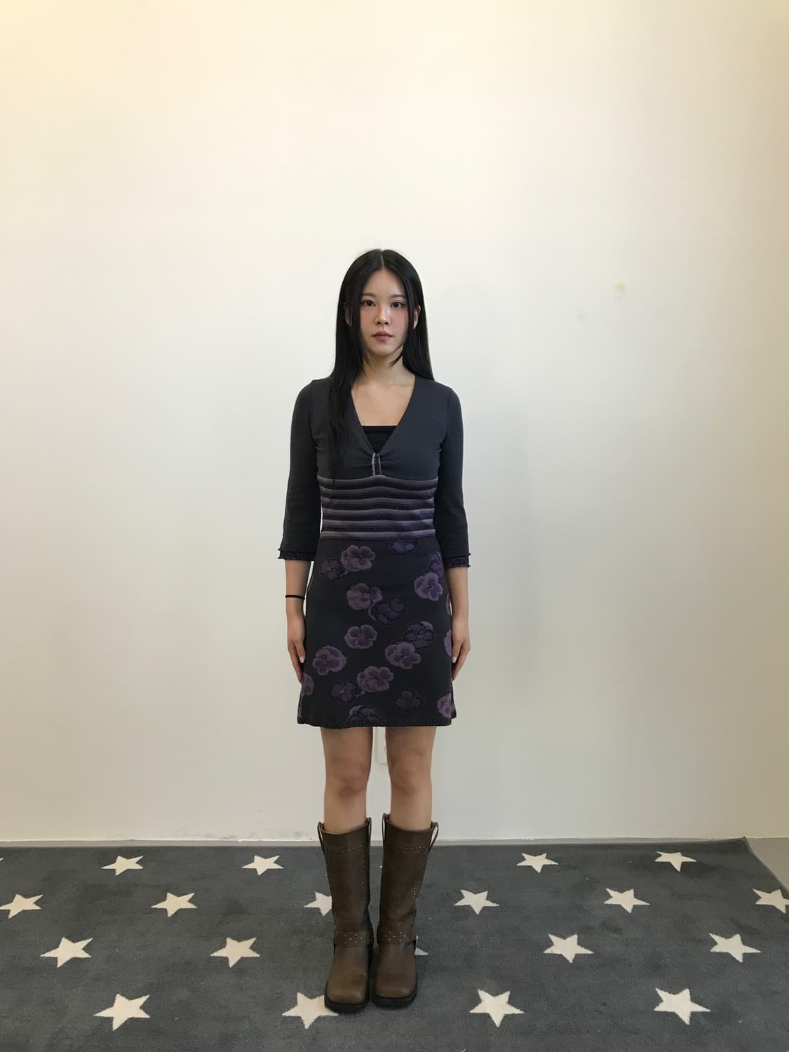 MISS SIXTY Floral Mohair Blend Dress 상품이미지1