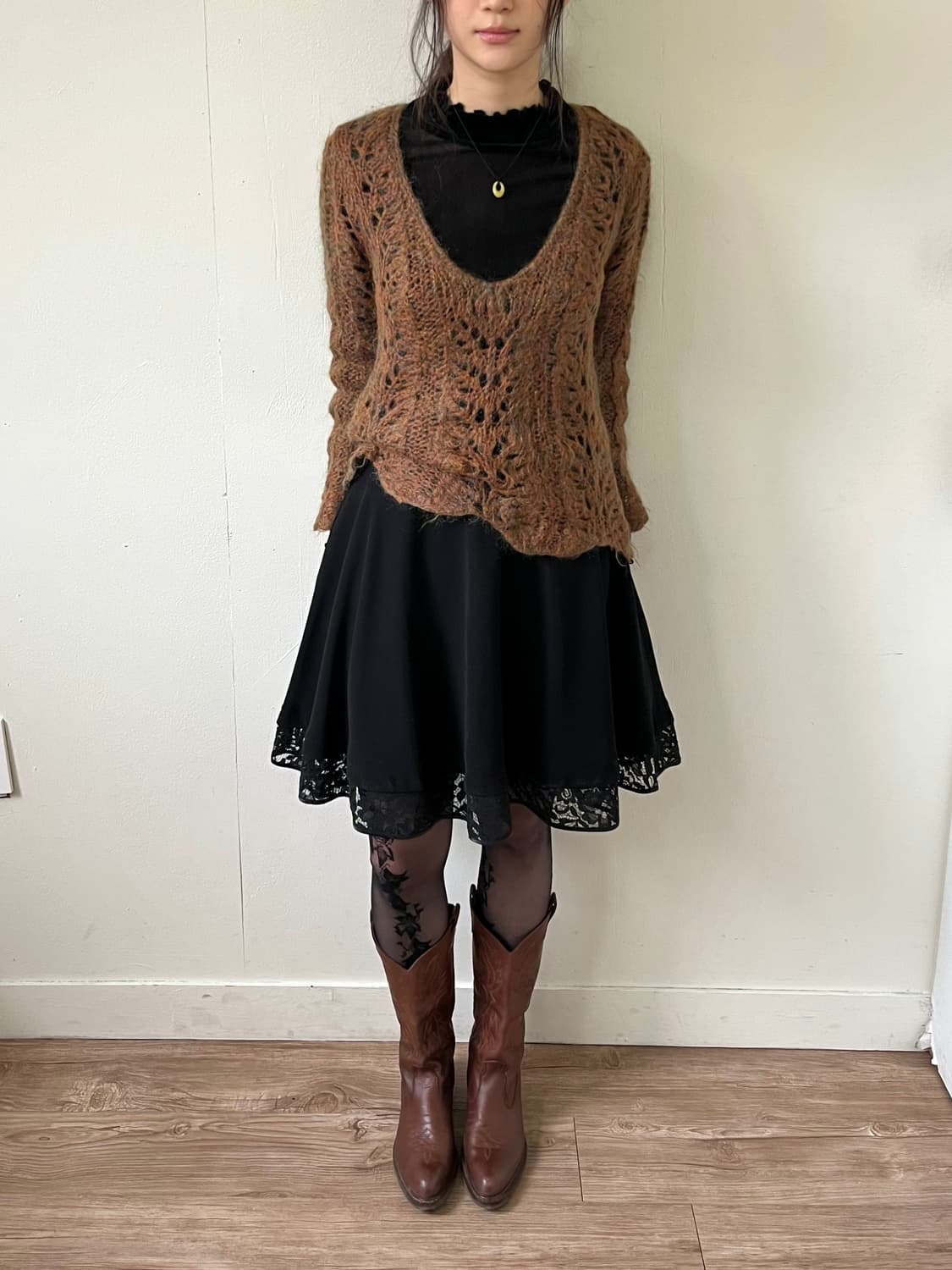 vingtrois 모헤어 시스루 스웨터 상품이미지5