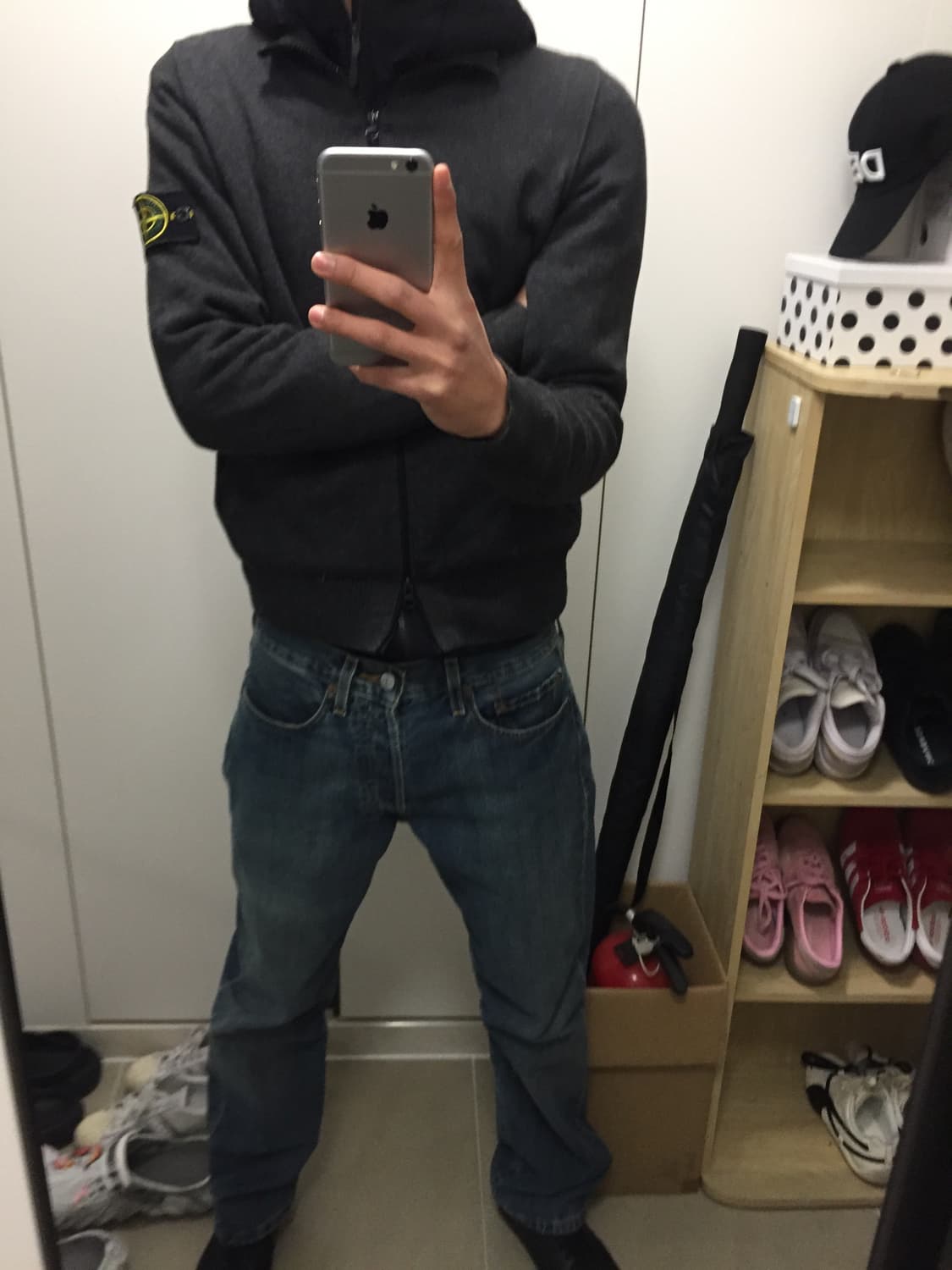 Stone Island knit neck zip-up 상품이미지1