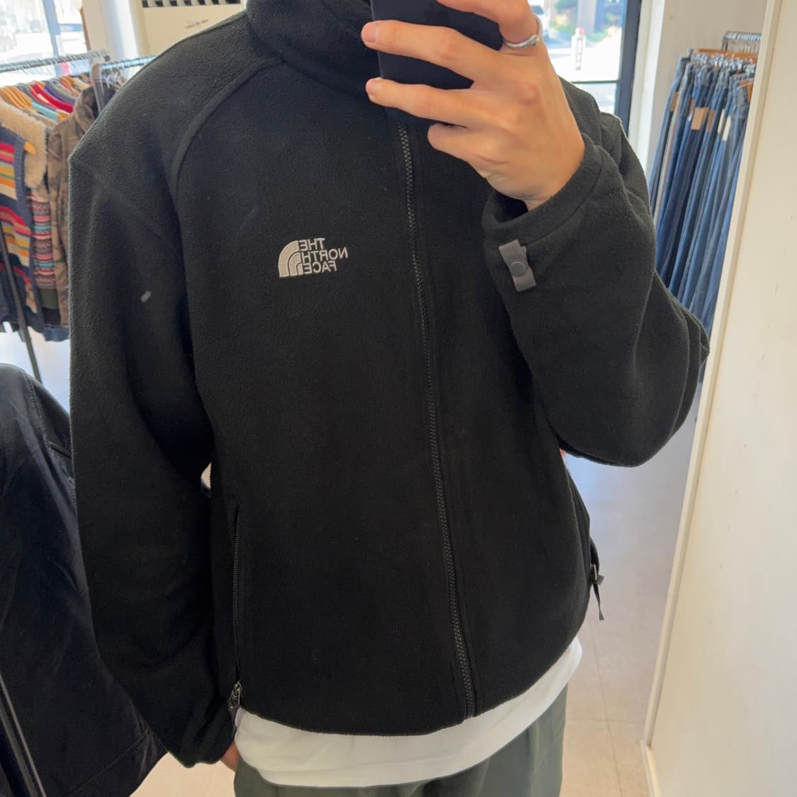 노스페이스 센터로고 플리스 자켓 상품이미지5