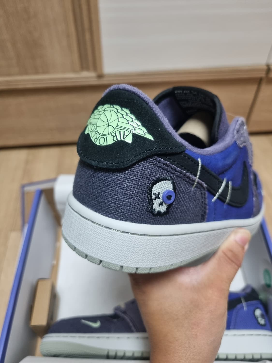 조던 1 x 자이언 윌리엄슨 레트로 로우 OG 리젠시 퍼플 265 상품이미지2