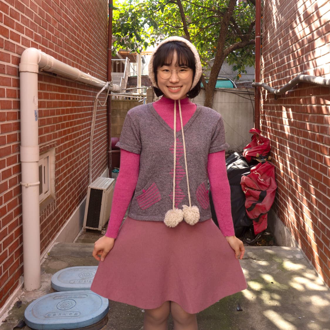 양털 폼폼 귀도리 상품이미지4