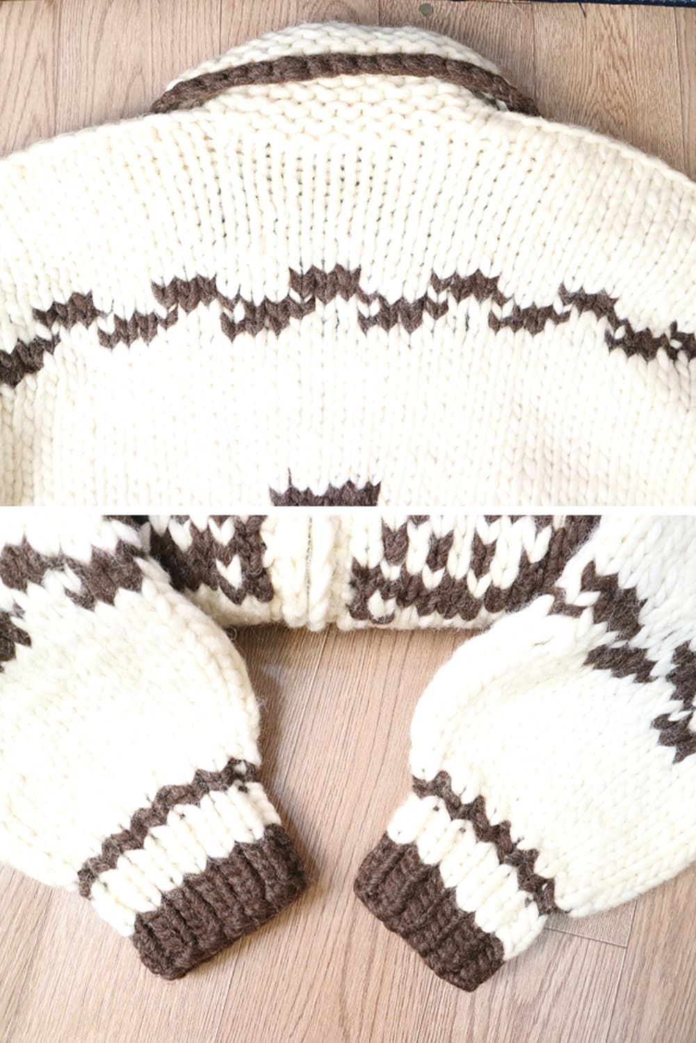 캐나다 핸드메이드 양모100% 인디언 코위찬 스웨터 cowichan

 상품이미지8