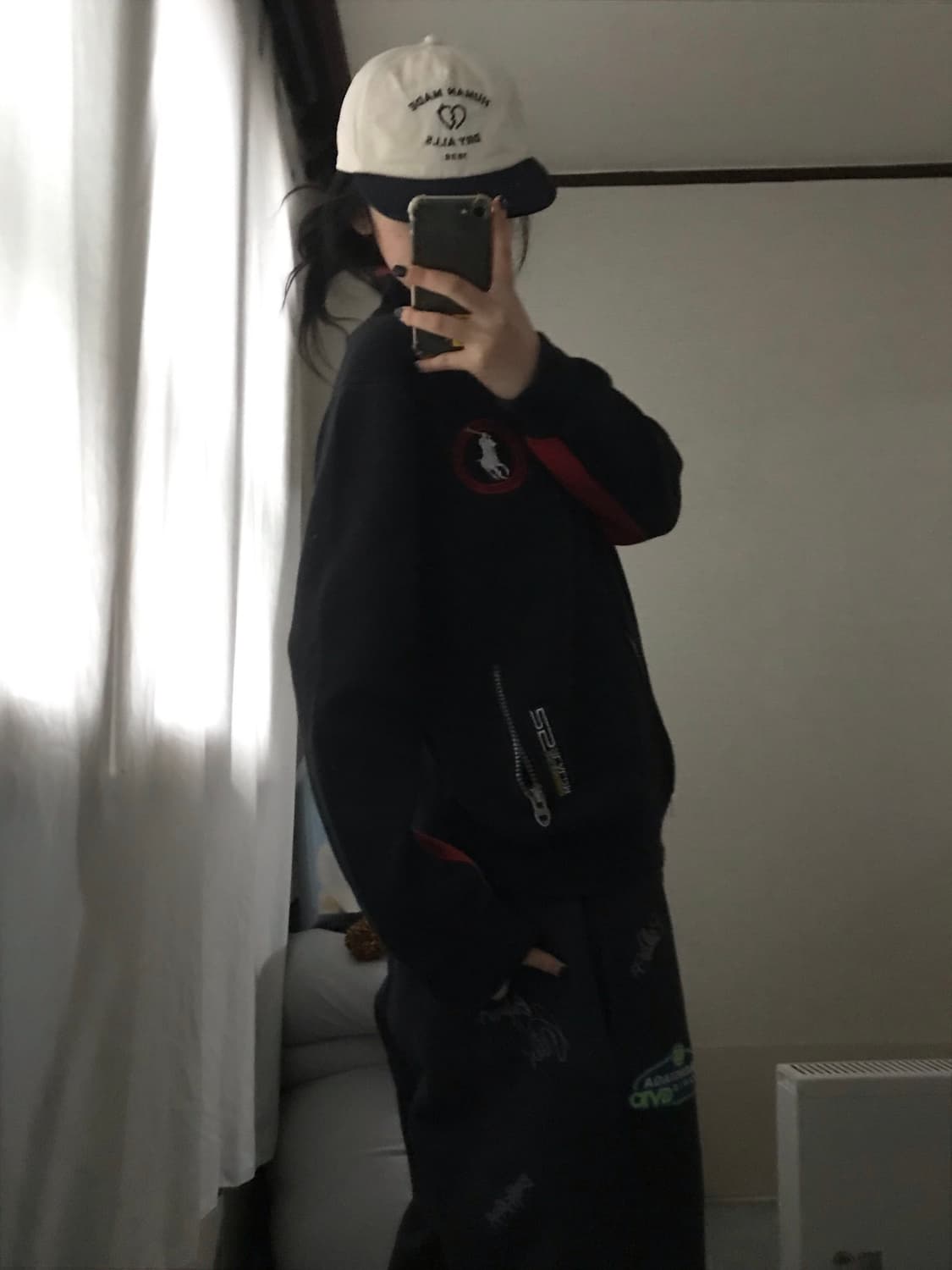 폴로 블랙 빅포니 레이싱 니트집업 상품이미지3