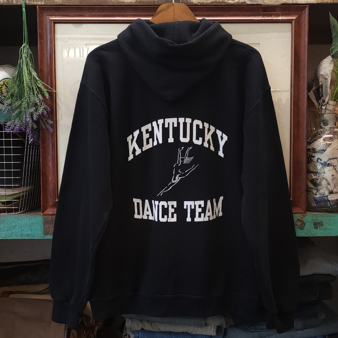 90s 러셀 후드 스웻셔츠 켄터키 댄스팀 빈티지 레터링 스웻셔츠 L 상품이미지2