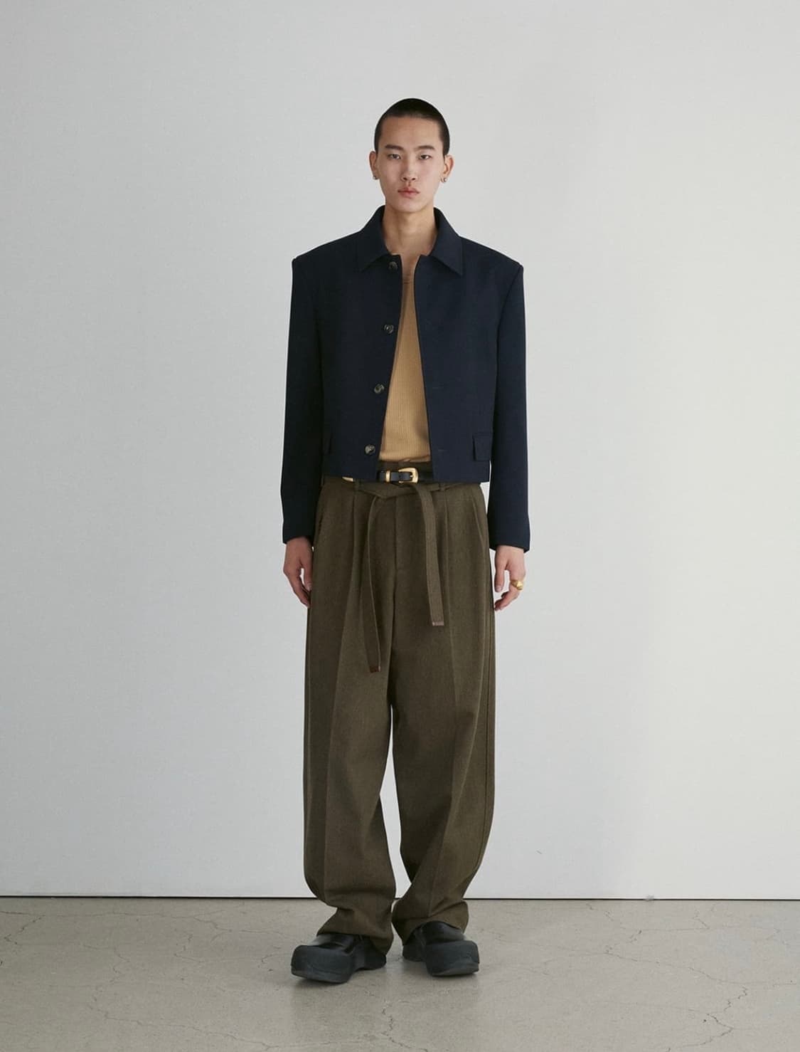 (M) 렉토 24fw 크롭 울자켓 상품이미지3