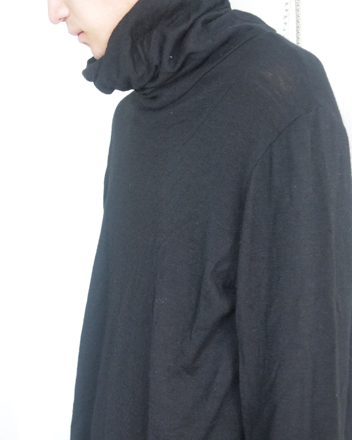 kujaku by 니시자카 타쿠마 asymmetric 하이넥 울 롱슬리브 상품이미지2