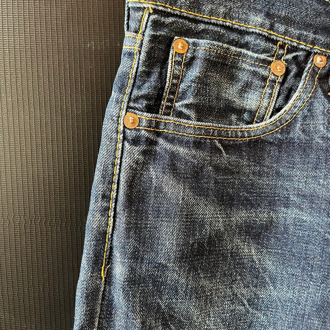 RRL 셀비지 데님 5포켓 기장 수선  상품이미지3
