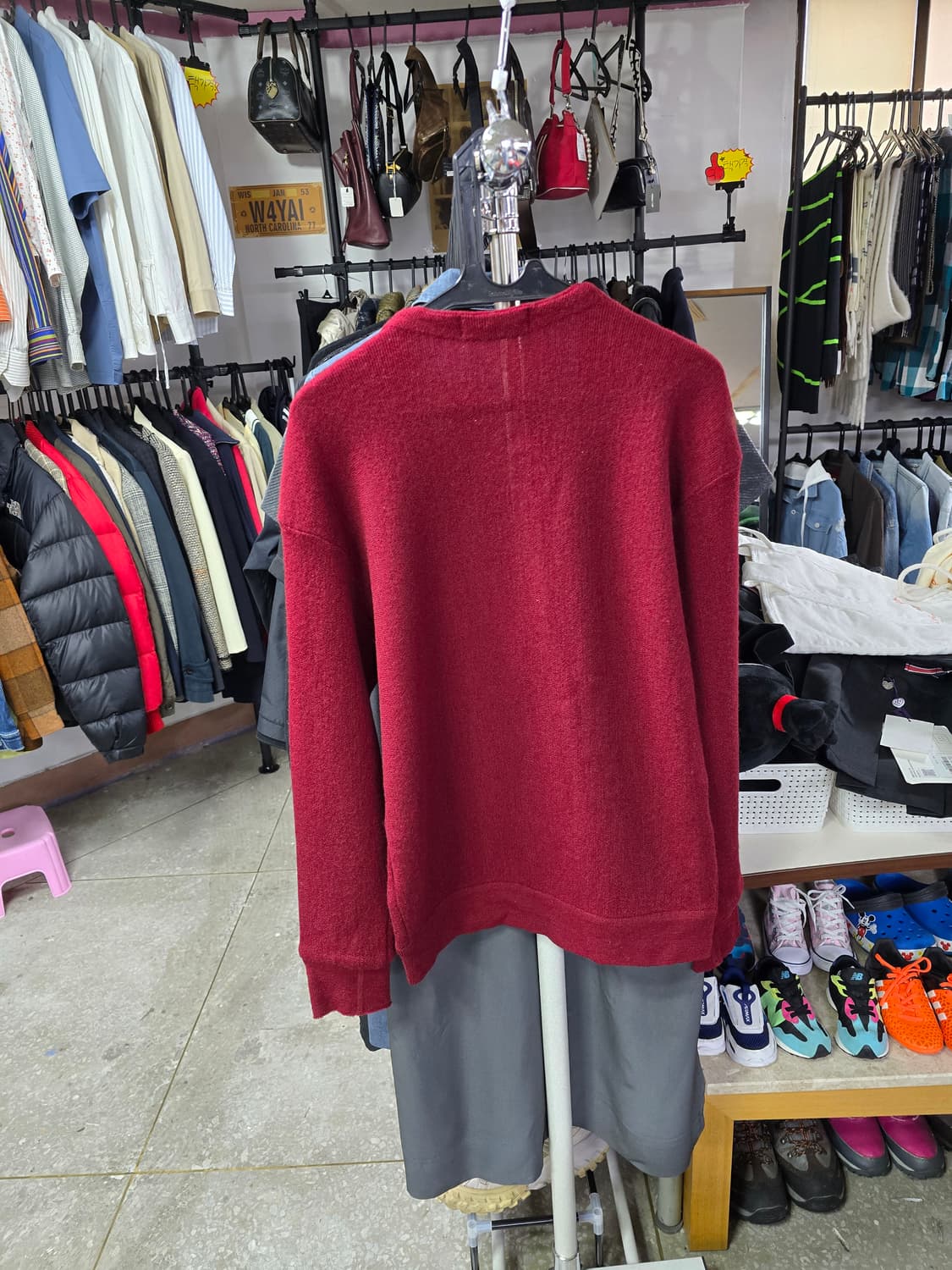 PAT 클래식 레드 브이넥 가디건 (1247) 상품이미지2