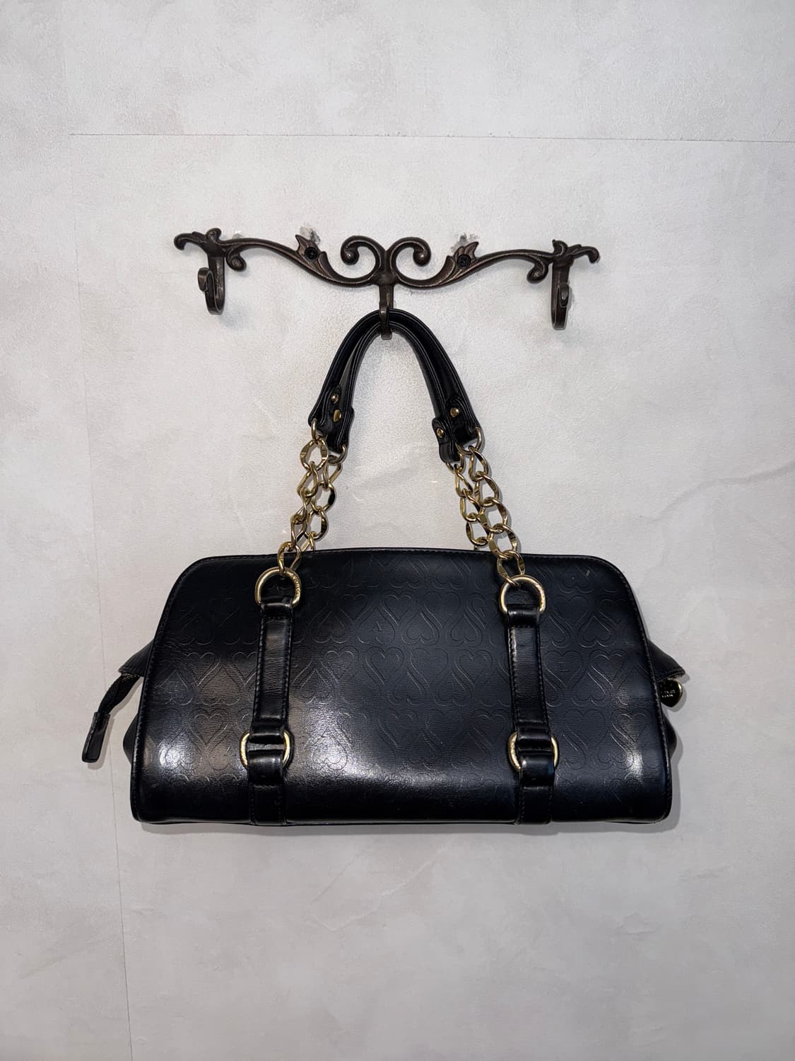 Lovcat black heart chain shoulder bag 상품이미지4