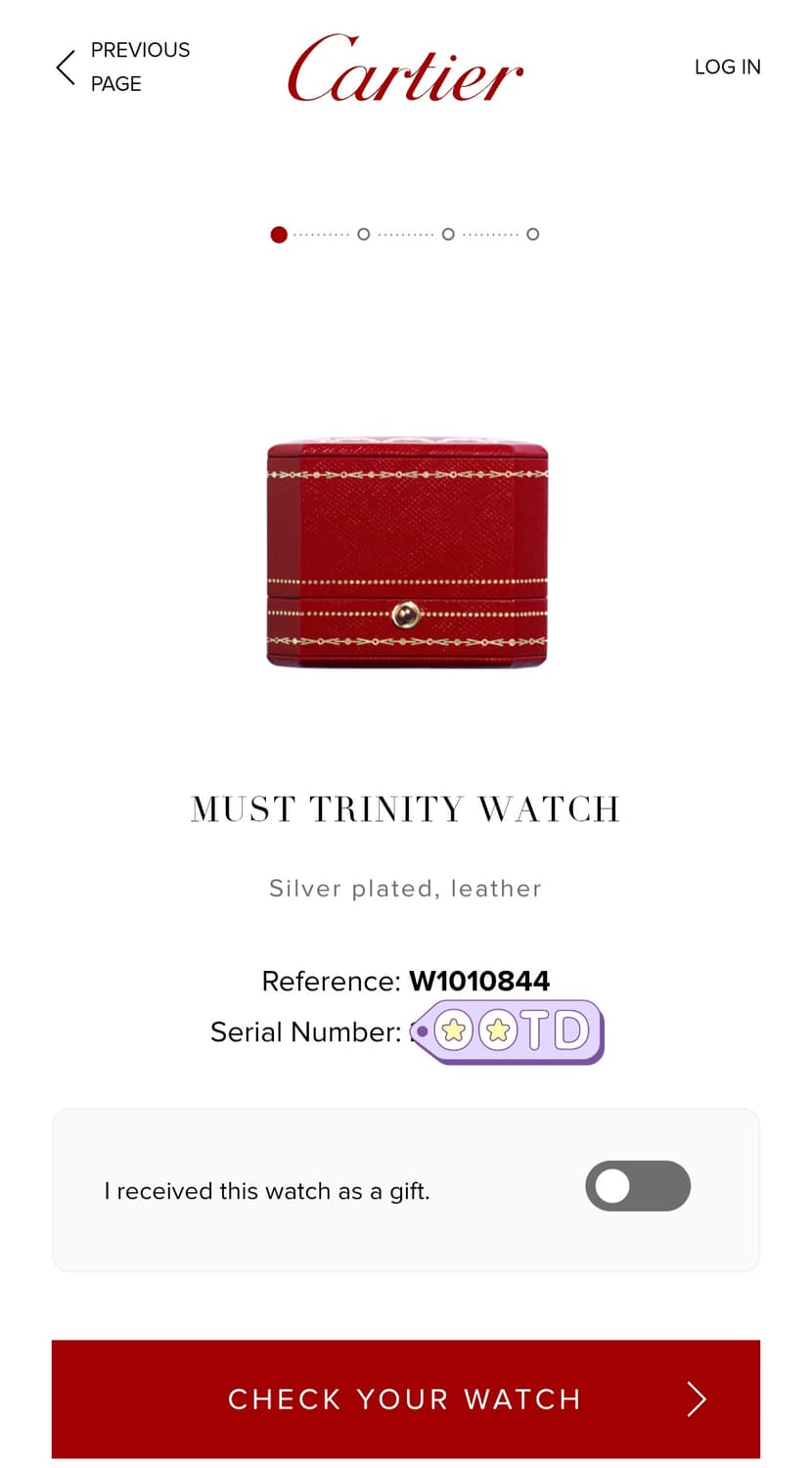 까르띠에 머스트 트리니티 블랙로만 디버클 여성시계 99년 상품이미지8