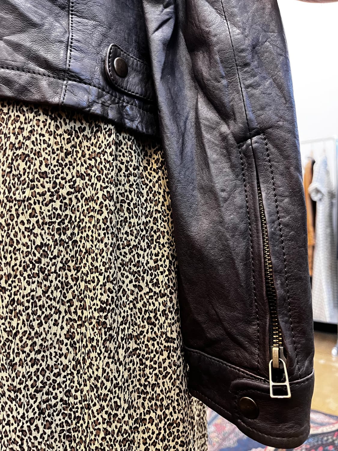 Mia Carna 하이넥 양가죽 자켓 상품이미지6