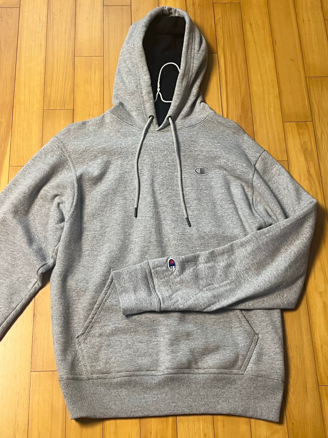 챔피온 그레이 후드티 상품이미지1
