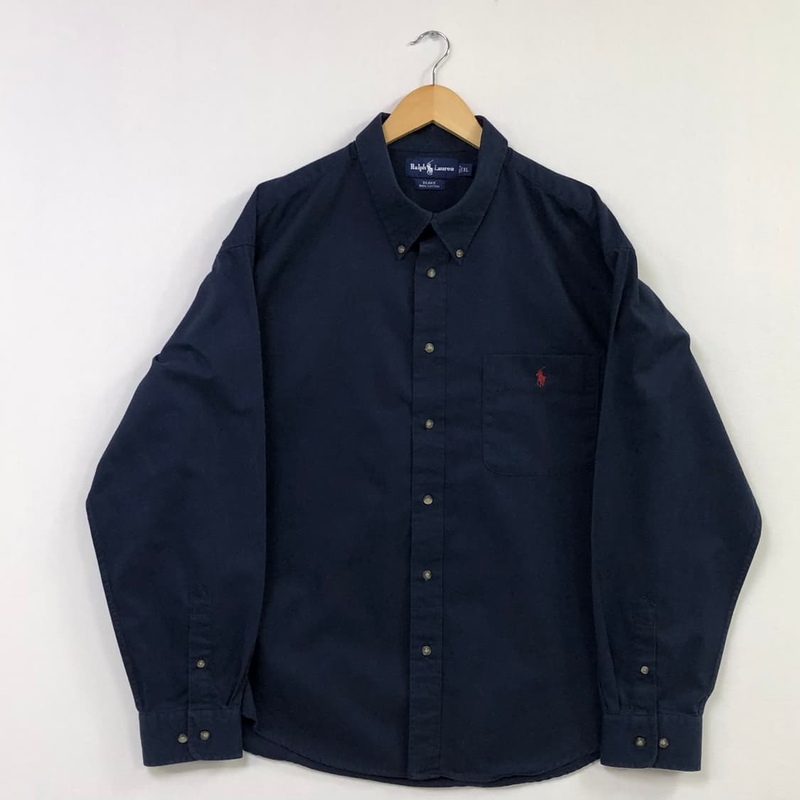 Xxl 폴로 솔리드코튼 셔츠 상품이미지2