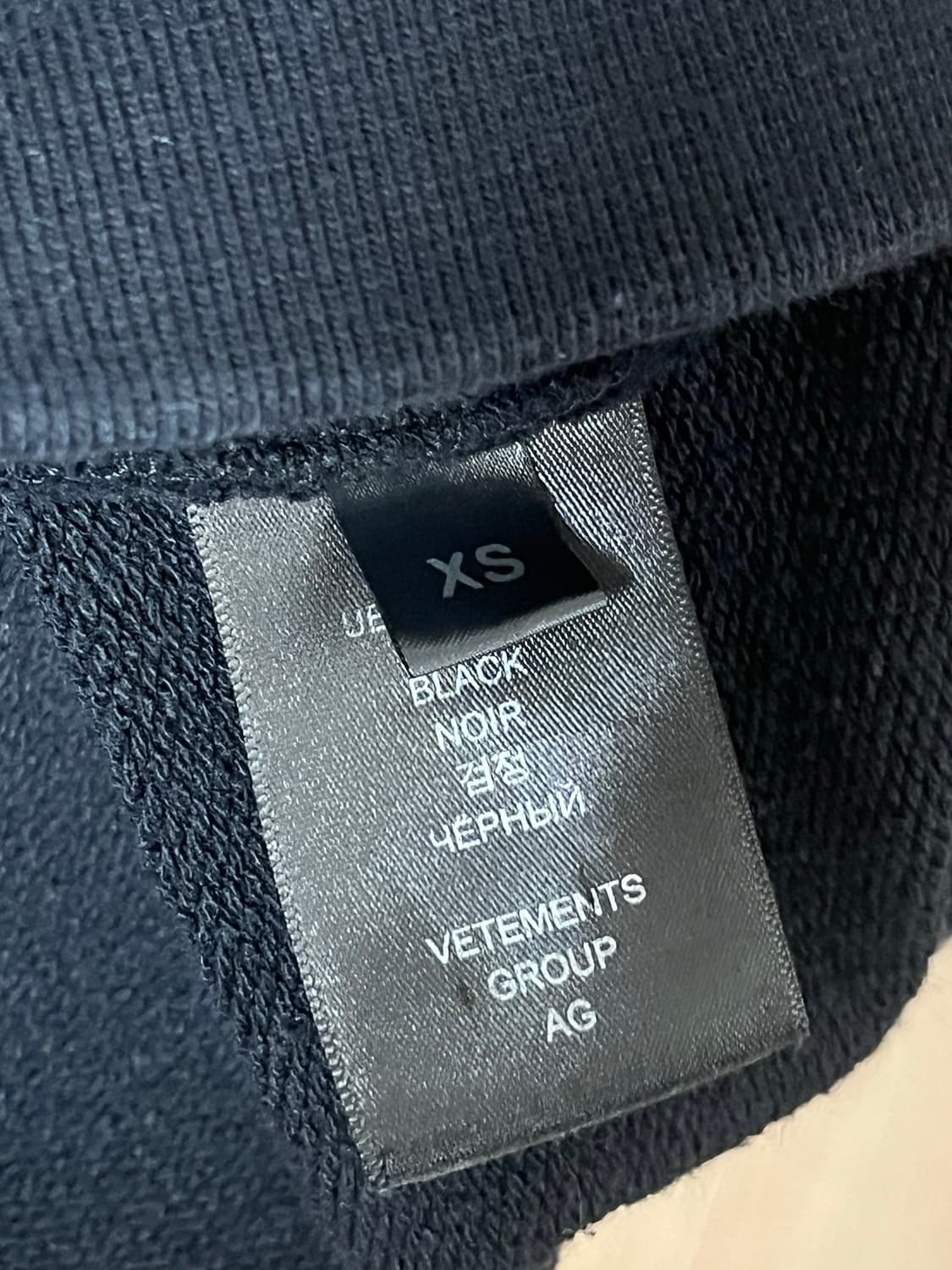 [정품/XS] 베트멍 유니콘 후드 블랙 19fw 상품이미지3