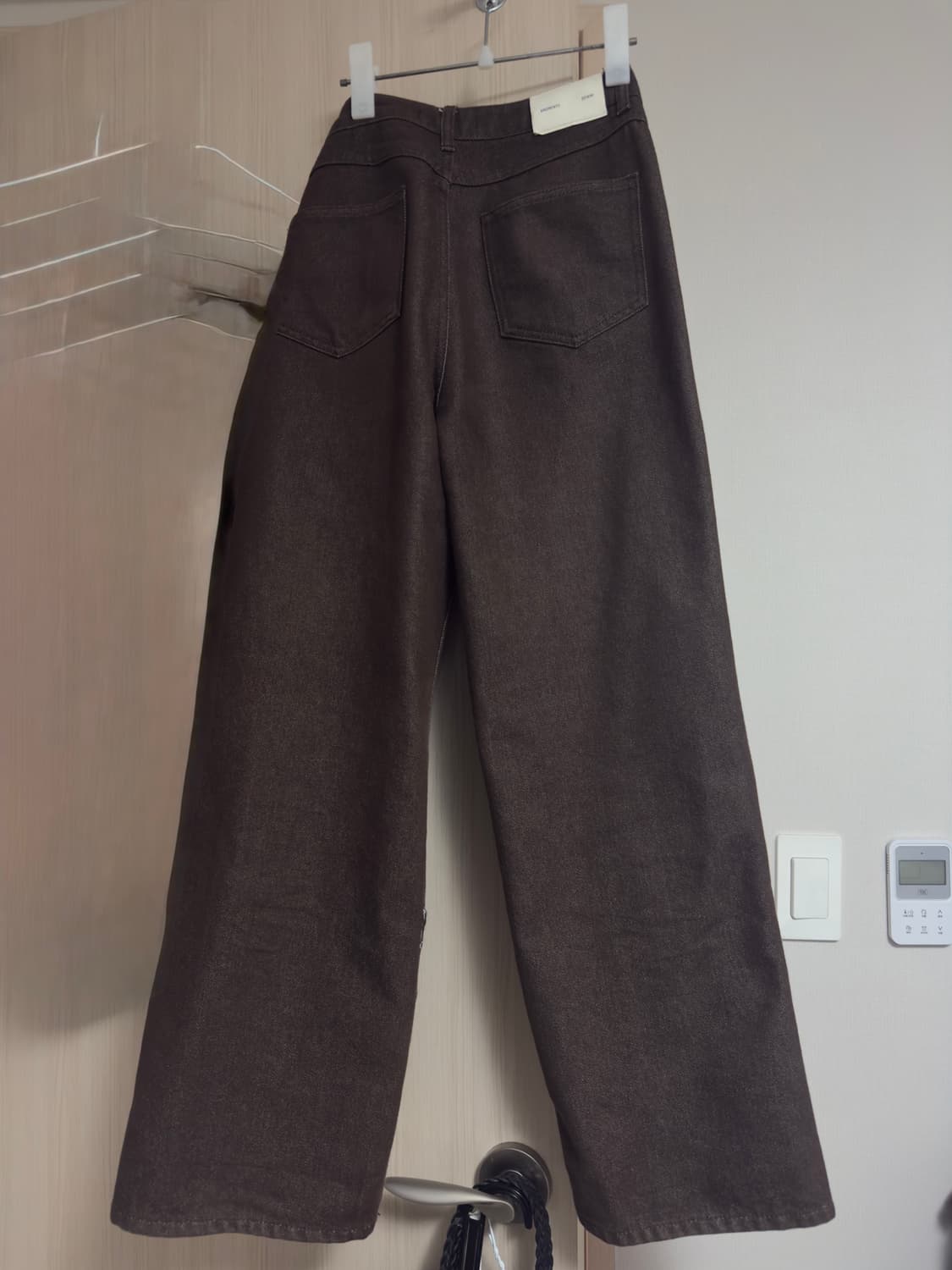 아모멘토 컬러 인디고 데님 브라운 상품이미지2