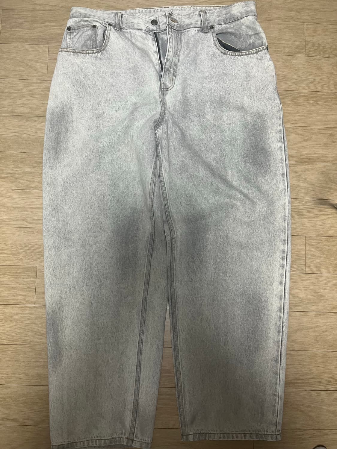 위캔더스 FACE DENIM PANTS (S.GREY) 상품이미지3