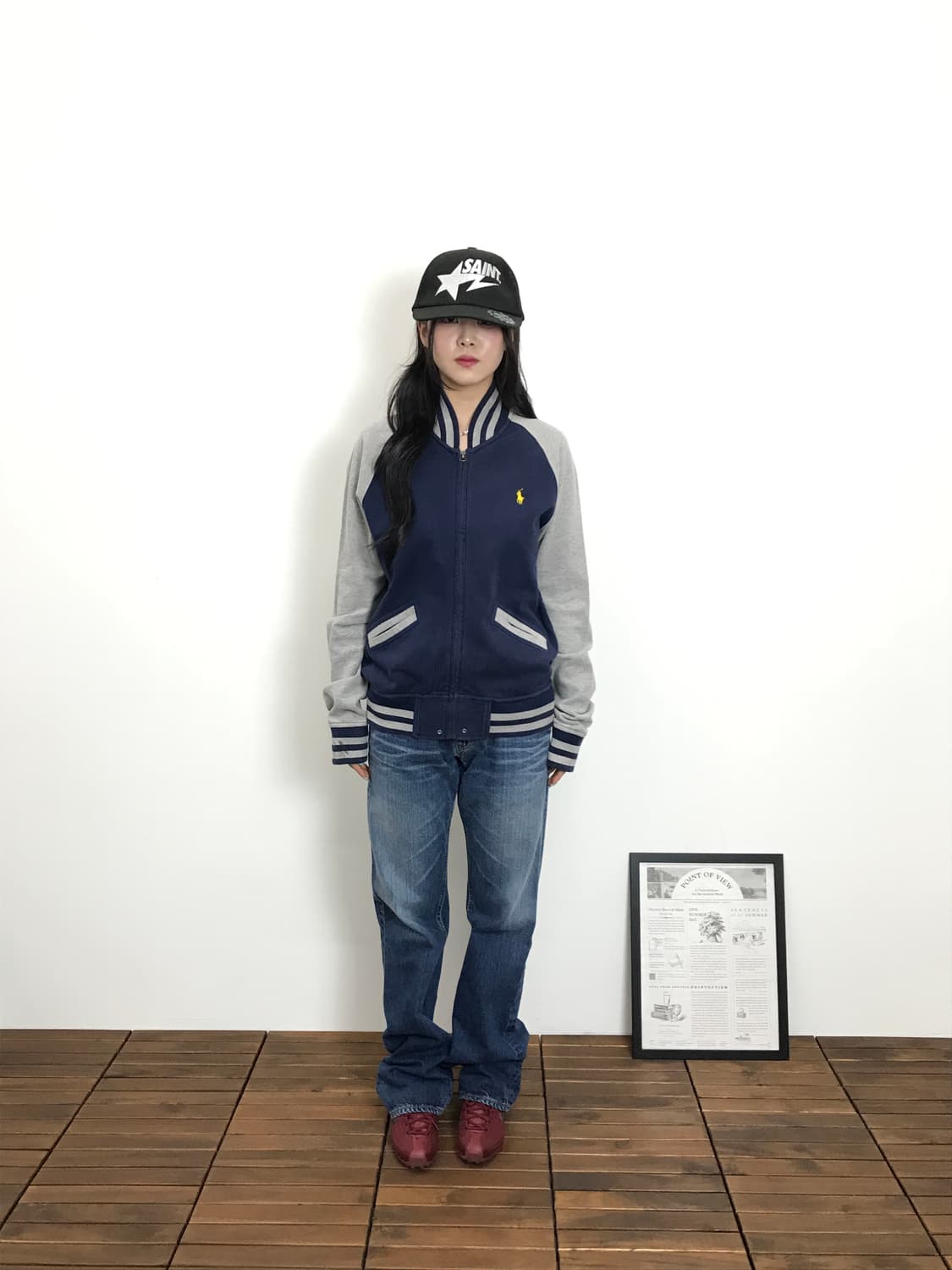 Polo Varsity Raglan Zip-Up Jacket 상품이미지1