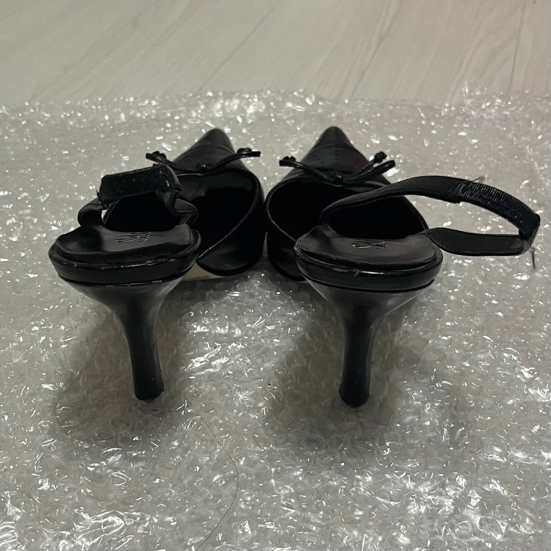 Sam&libby 리본 포인트 펀칭 스틸레토 레더힐 240 상품이미지4