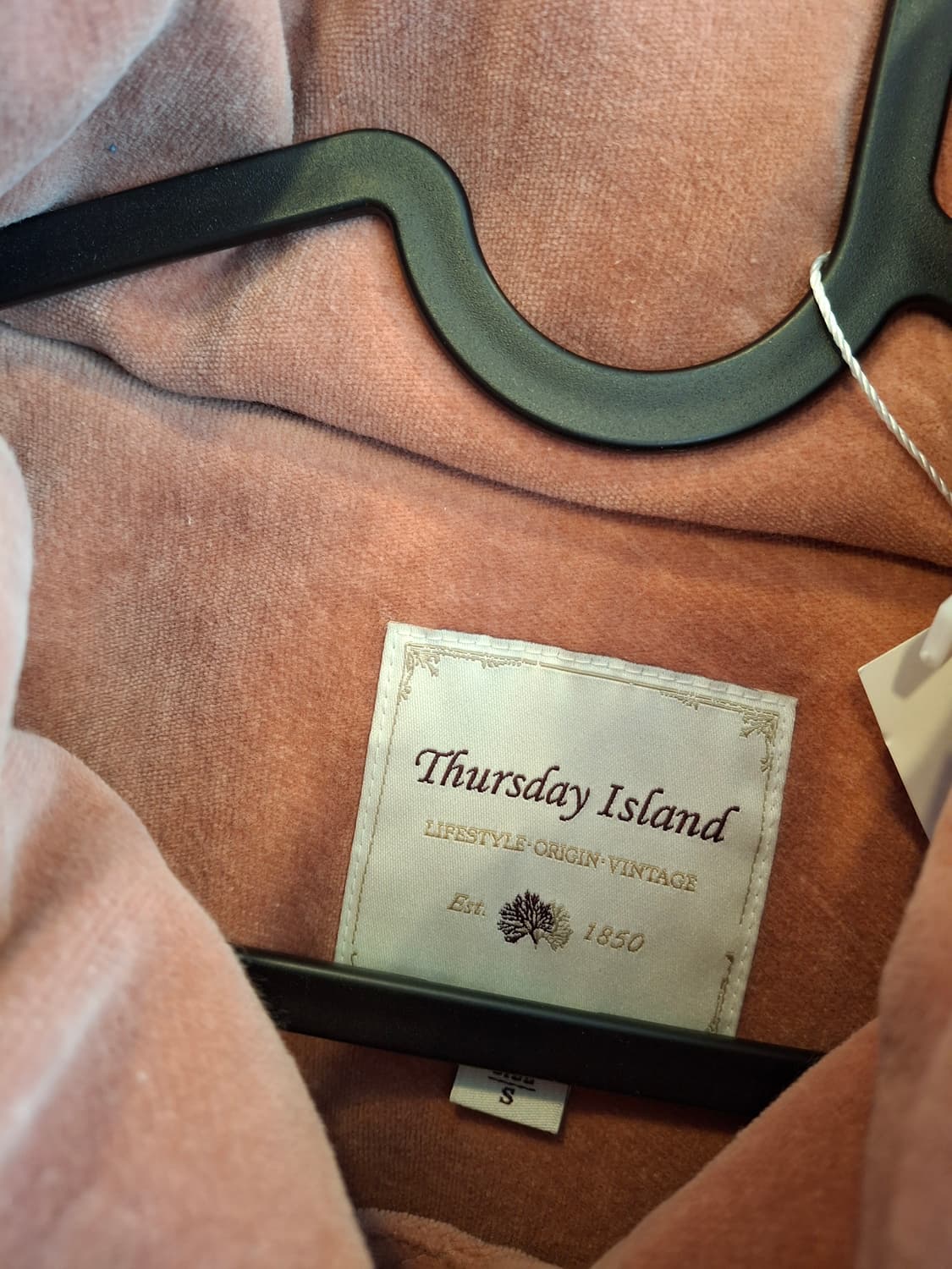 (마지막특가) 써스데이아일랜드 벨벳 점퍼 핑크s 상품이미지3